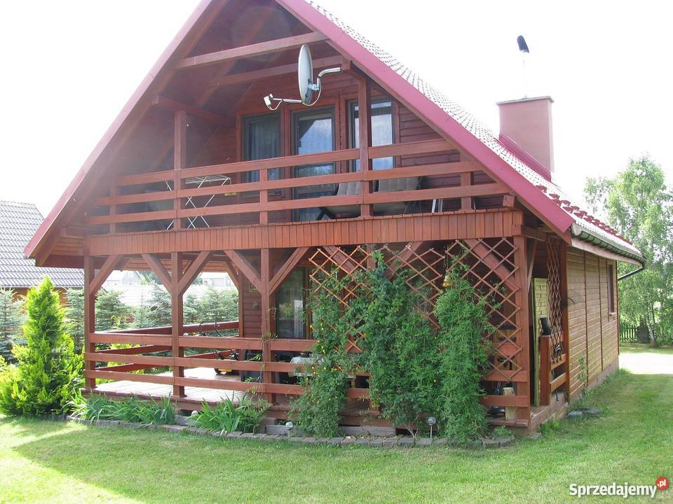 Dom jeziorem na Kaszybach Chrztowo blacha