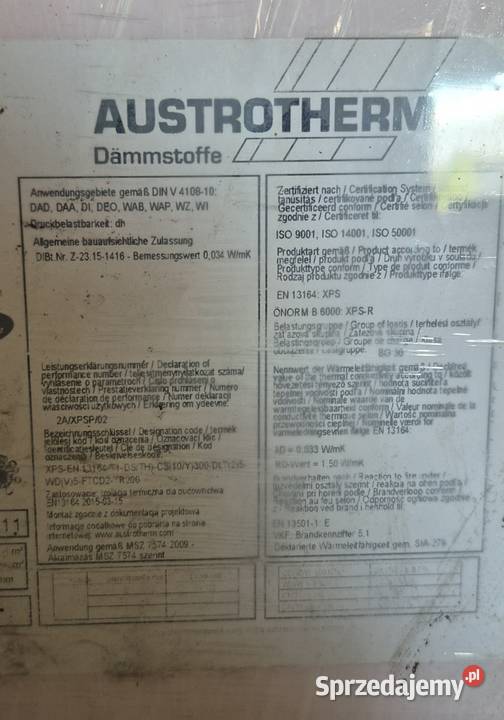 Styrodur Austrotherm XPS 5 nowy 60 m Pozostałe Słubice