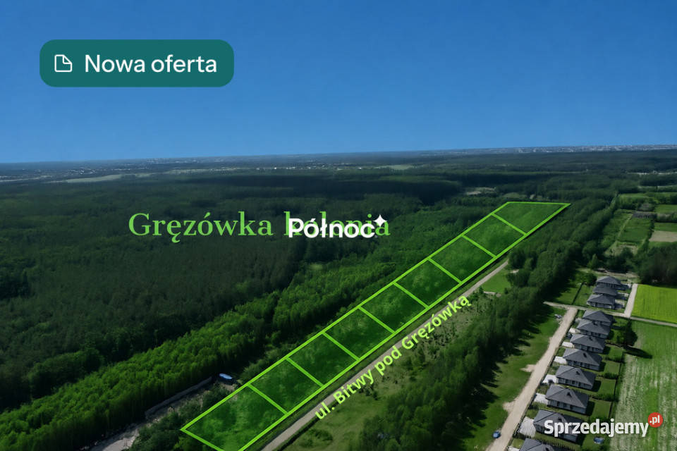 Działki budowlane pod lasem Gręzówka Kolonia