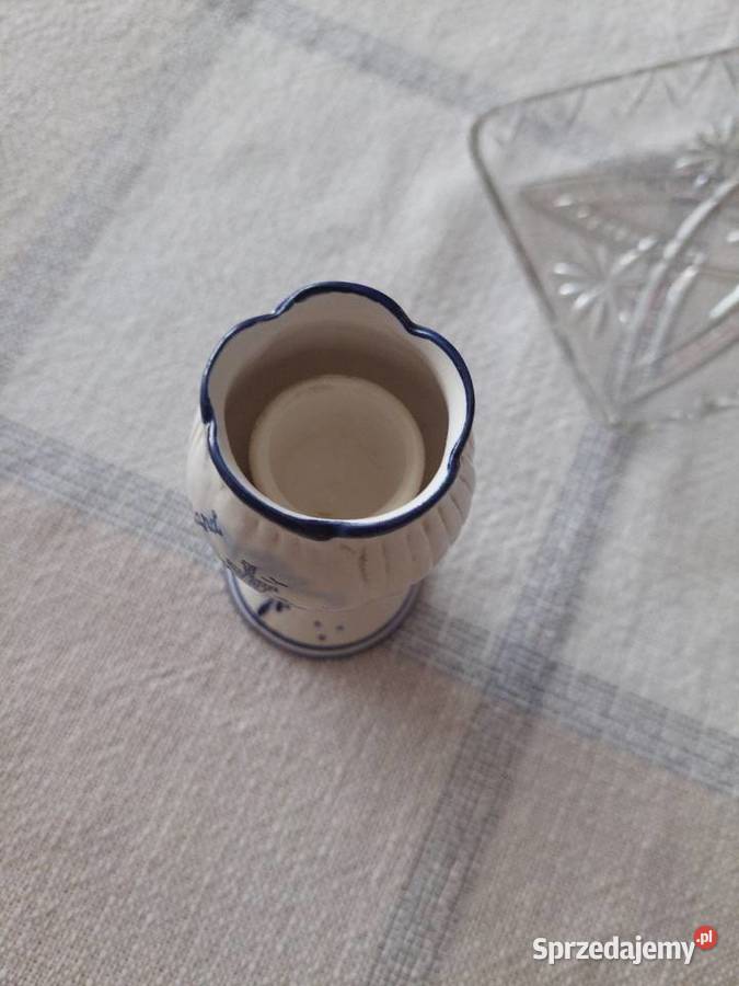 Delft Holand Świecznik Porcelanowy Mirosławiec