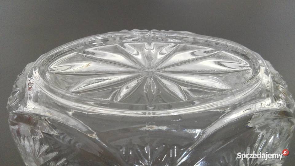 Gondolka stare szkło PRL huta Hortensja Warpechy Stare sprzedam