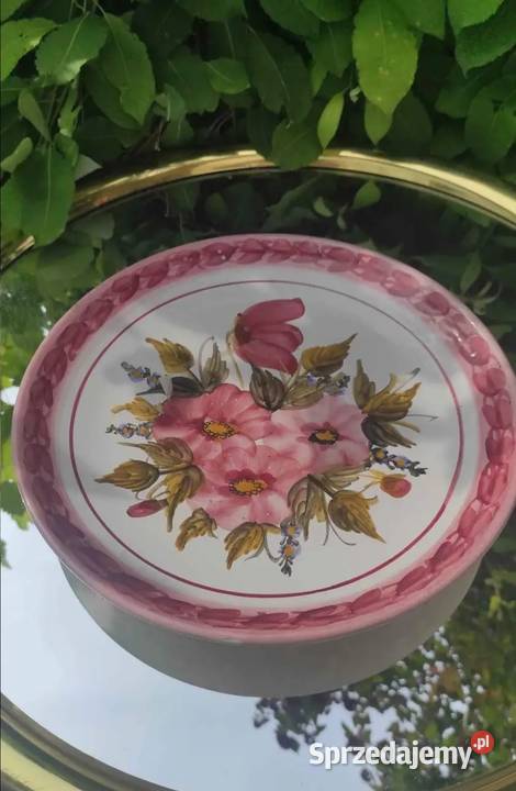 DUŻA OZDOBNA PATERA DEKORACYJNA RECZNIE MALOWANA Pabianice sprzedam