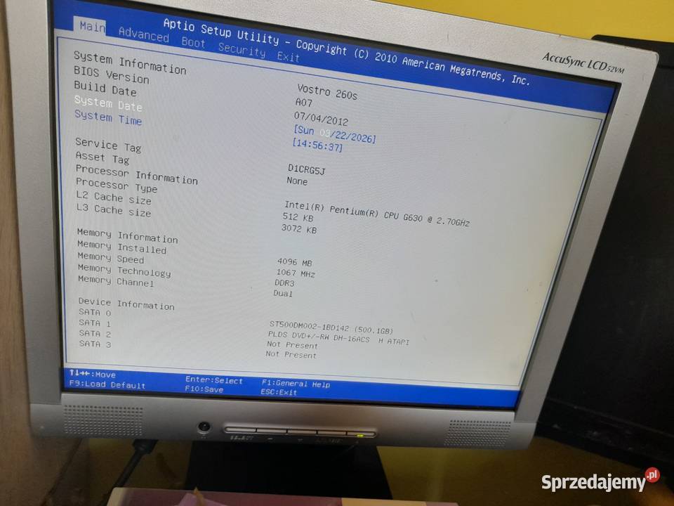 Komputer stacjonarny Vostro 260s Wieliczka