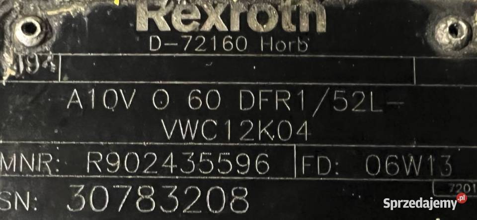 Rexroth A10V O 60 DFR152LVWC12K04 R902435596 Poznań