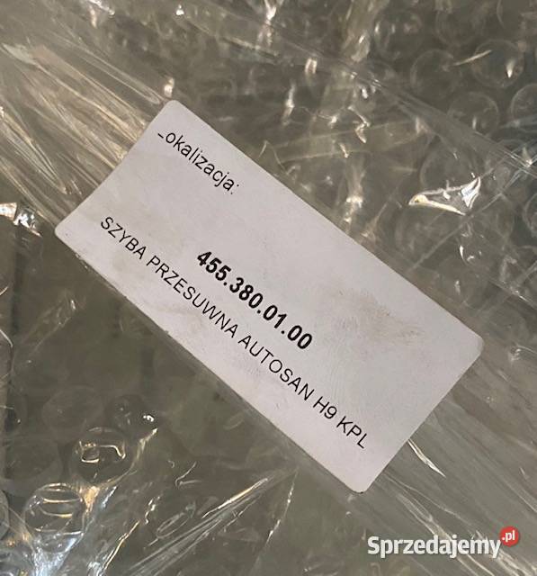 Szyba przesuwna boczna Autosan H9 Nowa