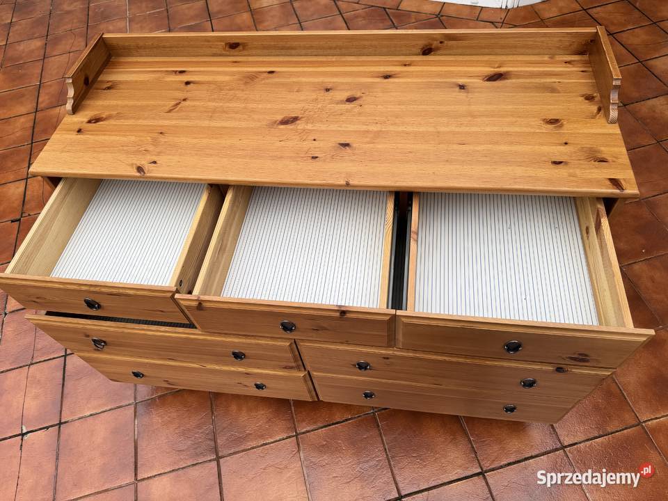 Komoda drewniana szuflady Ikea leksvik szafa Komody Garwolin sprzedam