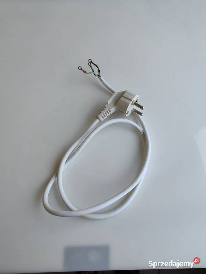 Kabel przewód zasilający biały 16A 205V 3 PIN 70 Kable i przewody Olecko