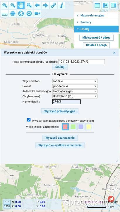 Ziemia rolna Ksawercin gmina Poddębice rolna