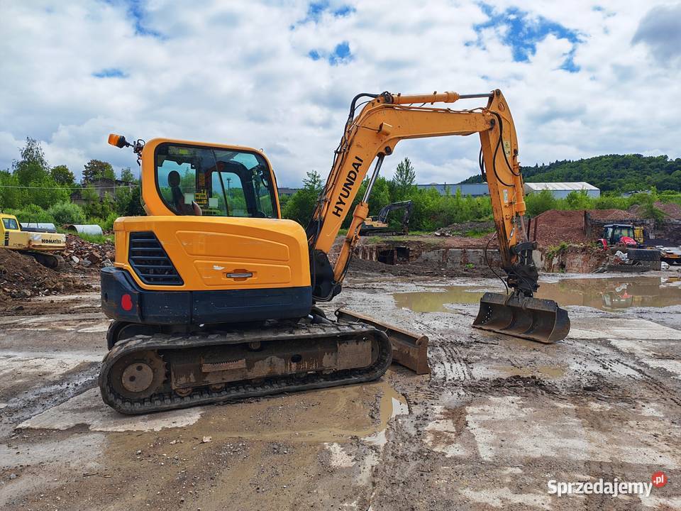 Hyundai 80 cr 9 A Koparka gąsienicowa pług Cieszyn sprzedam