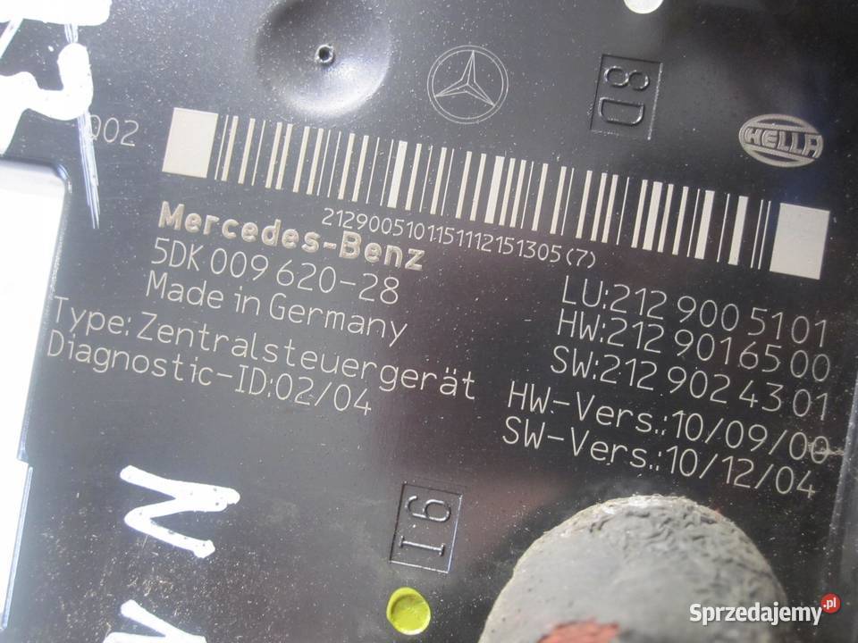 MERCEDES E IV W212 12r skrzynka bezpieczników