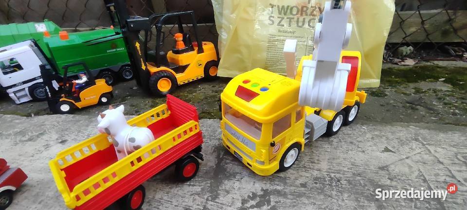 Zabawki śmieciara kopara i inne Świdnica