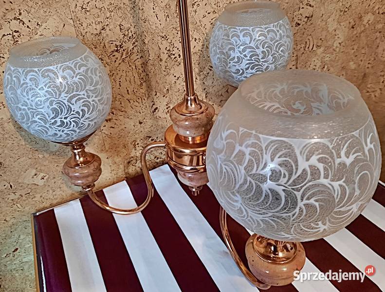 Żyrandol lampa sufitowa lata 30 40 te wielkopolskie