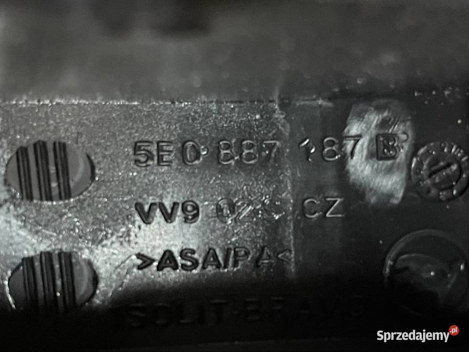 5E0887187 zaślepka zaślepki isofix skoda octavia Fotele i kanapy Szczecin
