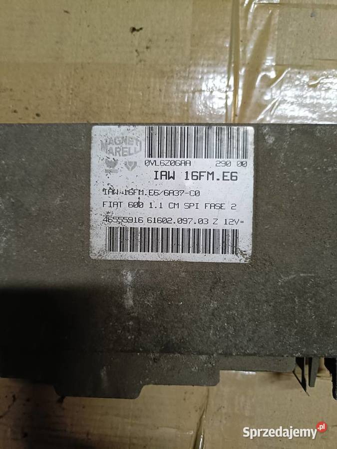 Sterownik silnika ECU SEICENTO 11 46555916 Komputery Gdynia