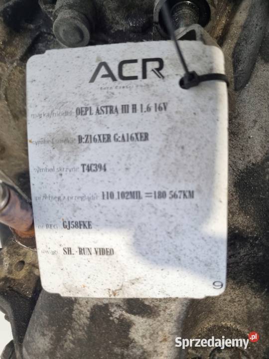 SKRZYNIA BIEGÓW Opel Astra III H Zafira B 16 16V Chełm sprzedam
