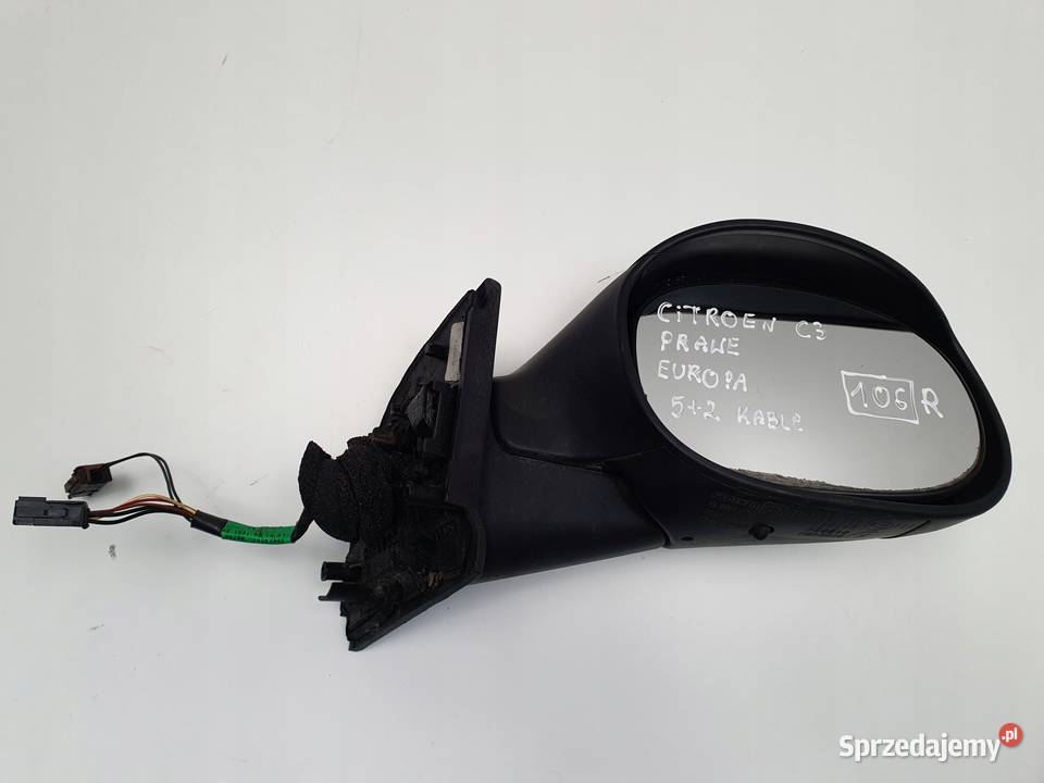 LUSTERKO Citroen C3 I 0209r PRAWE PASAŻERA 52 7 Rudka