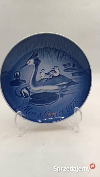 Talerz kolekcjonerski BG ptaki perkoz lubelskie Zamość
