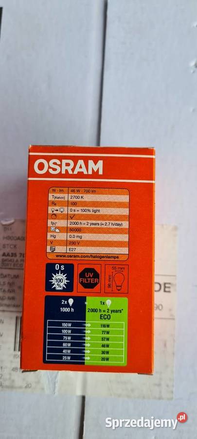 Żarówka osram e2746w dolnośląskie Wiśniowa
