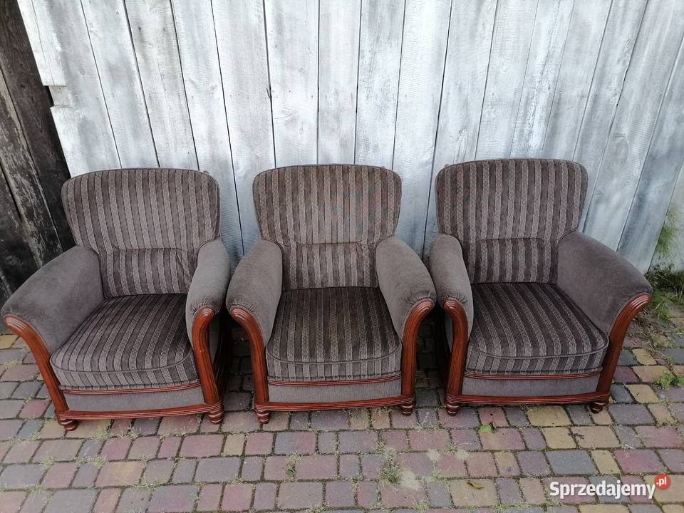 Fotele dębowe art deco vintage Wąwolnica