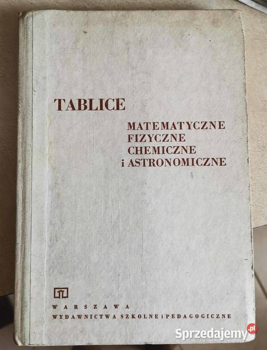 Tablice matematyczne chemiczne fizyczne Lędziny