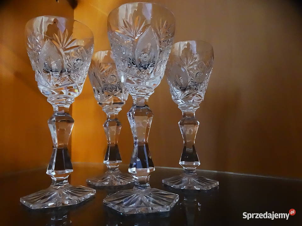 Kryształowe kieliszki do serwowania alkoholi Biłgoraj sprzedam