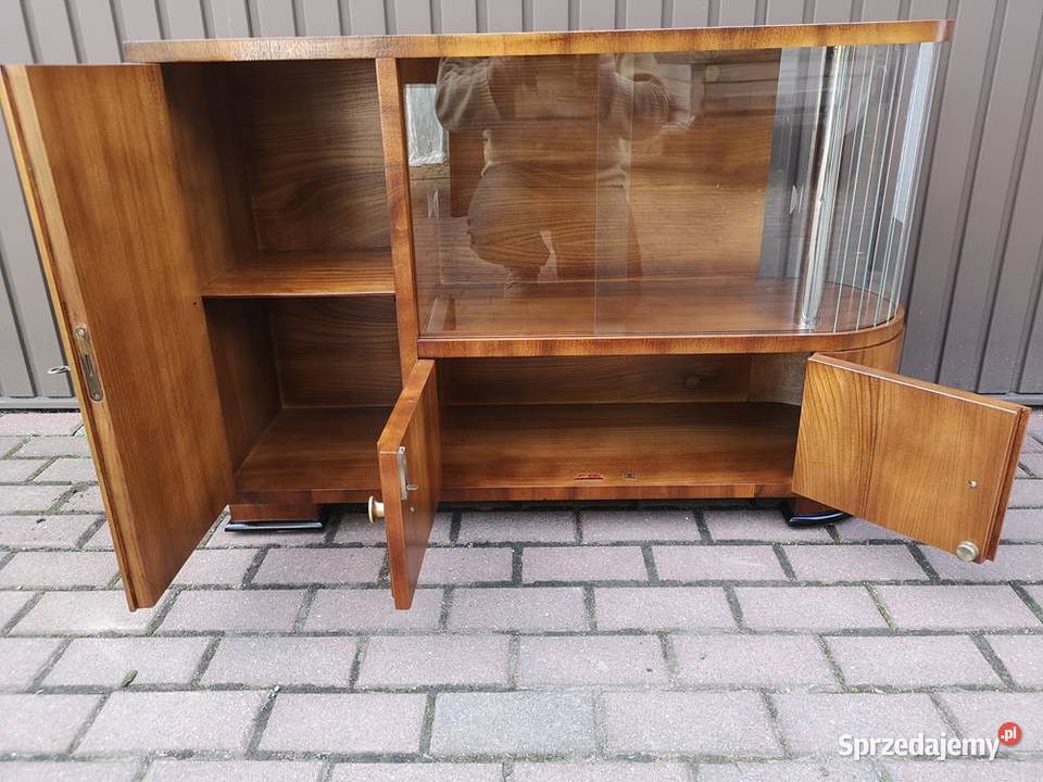 Barek Konsola Art Deco OrzechUnikat Stary Antyk Swarzędz