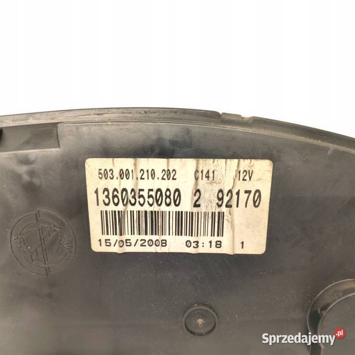 LICZNIK ZEGARY 1360355080 Fiat Ducato Boxer Chełm