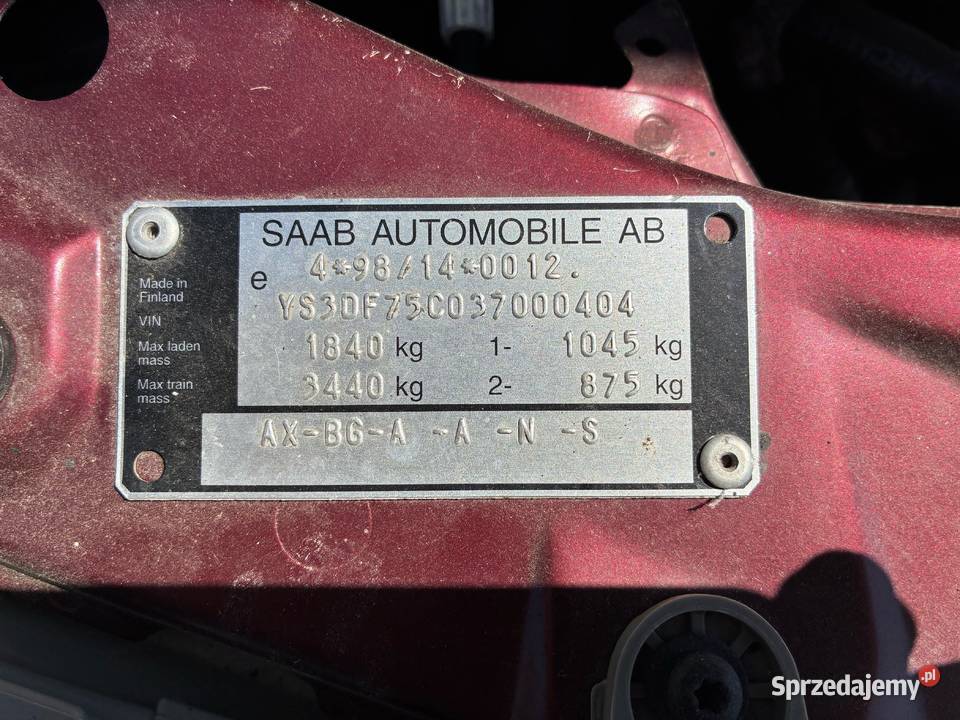 Saab 93 cabrio 20 Turbo LPG ładny Poznań