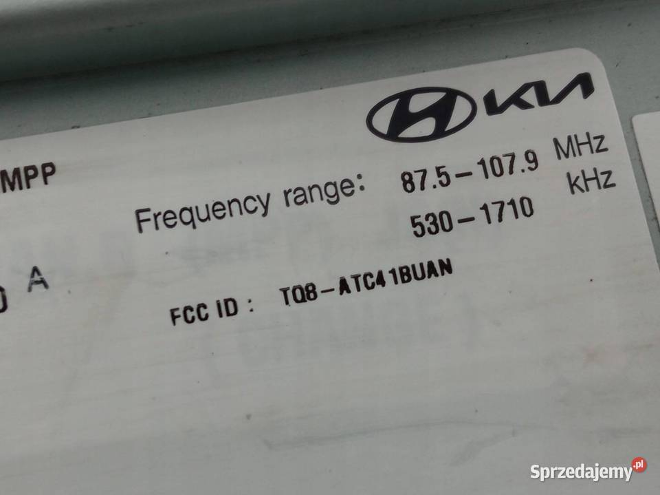 RADIO NAVI KOMPLETNE 96560K9700MPP Hyundai Rok produkcji 2022