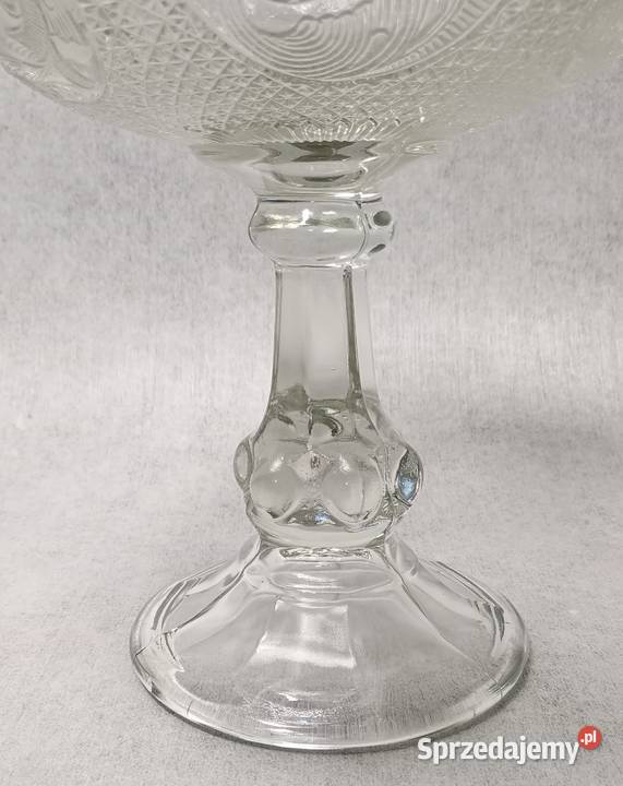 Szklana Patera na stopie Kwiaty Bukiet Ogromna i Szczecin sprzedam