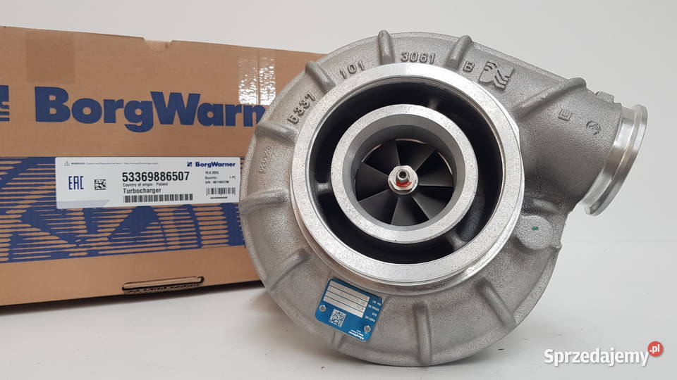 Turbosprężarka BorgWarner KKK 53369886507 Siedlce sprzedam