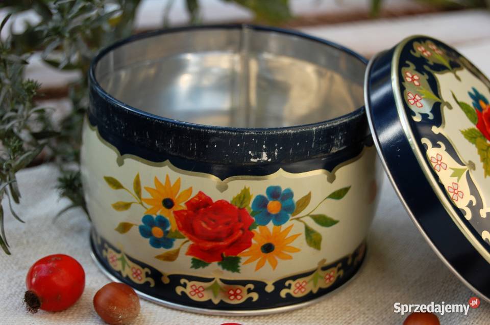 Stara puszka Kambly ciastka Szwajcaria vintage Lublin