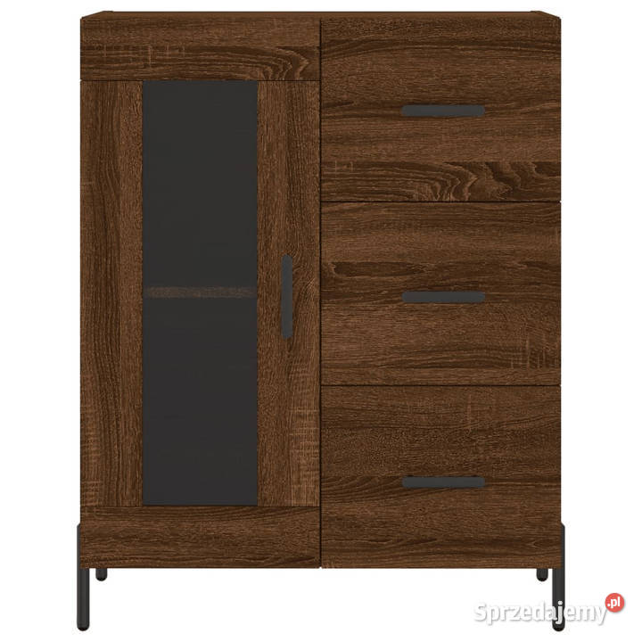 Witrynka brązowy dąb 695x34x180 materiał Warszawa sprzedam