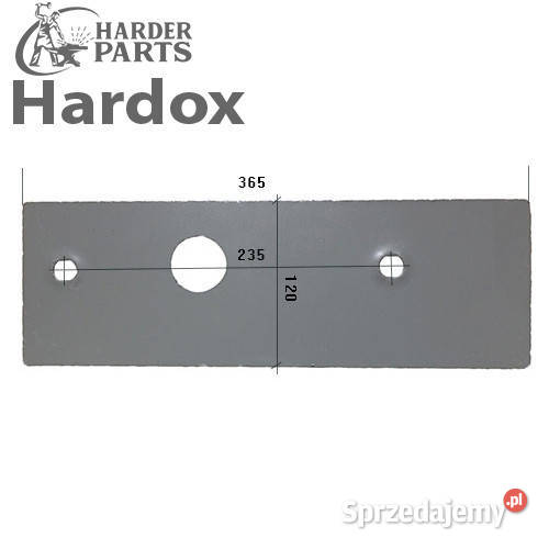 Płoza długa HARDOX KV09P 39 części do pługa Suwałki