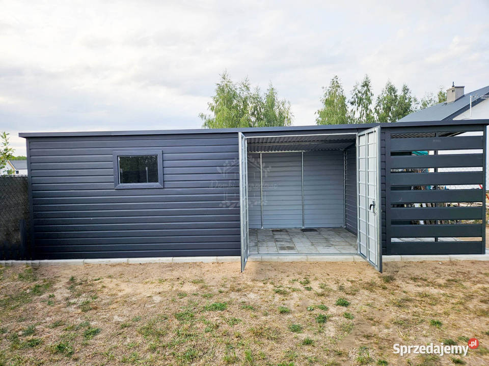 Schowek Domek Ogrodowy 65x25m wiata 15x25m okno