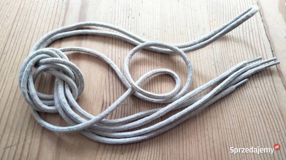 Sznurowadła okrągłe średnie długość 120 jasny Ostrów Wielkopolski