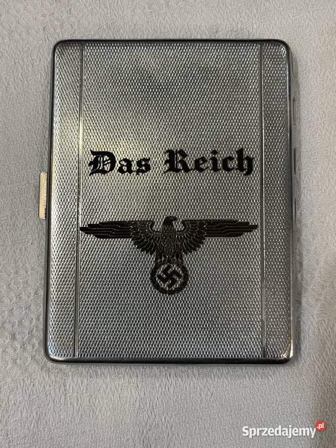 Niemiecka papierośnica platerowana III Rzesza małopolskie Kraków sprzedam