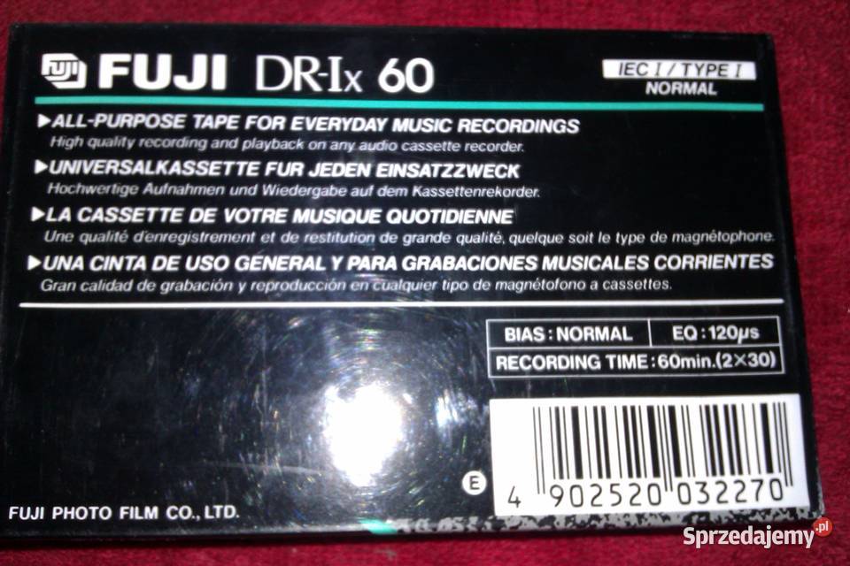 kaseta magnetofonowa Fuji DRIx 60 z lat 19891990 Warszawa