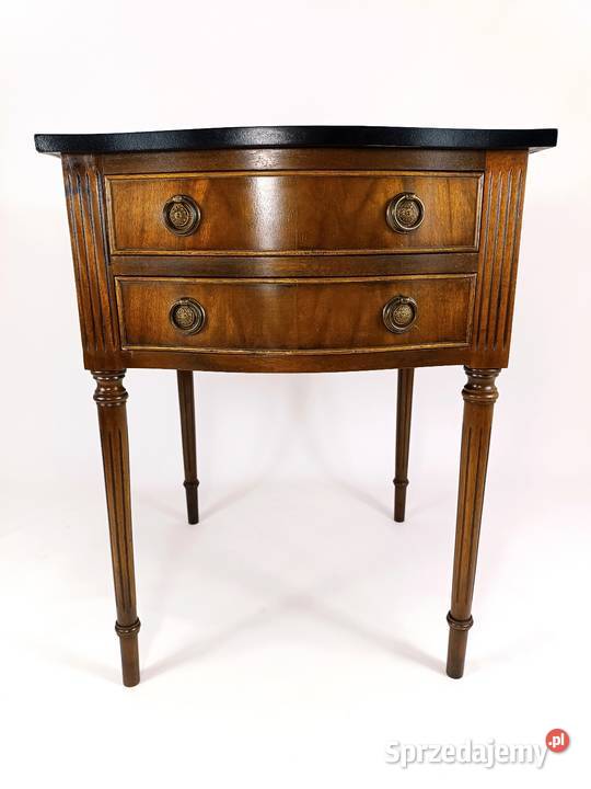 Drewniany stolik z szufladkami vintage Zielona Góra