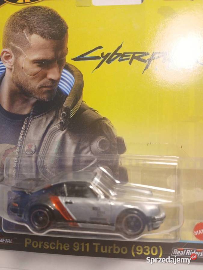 Hotwheels Premium Porsche 911 Turbo Cybertrack szary/srebrny Gdańsk