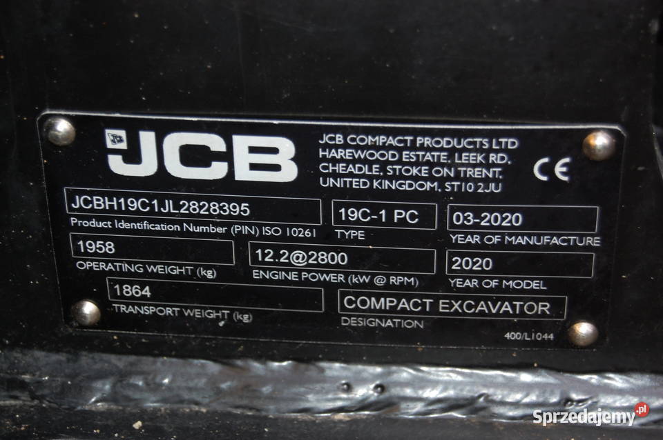 Minikoparka JCB 19C1 Kubota koparka Marża nie Krobia