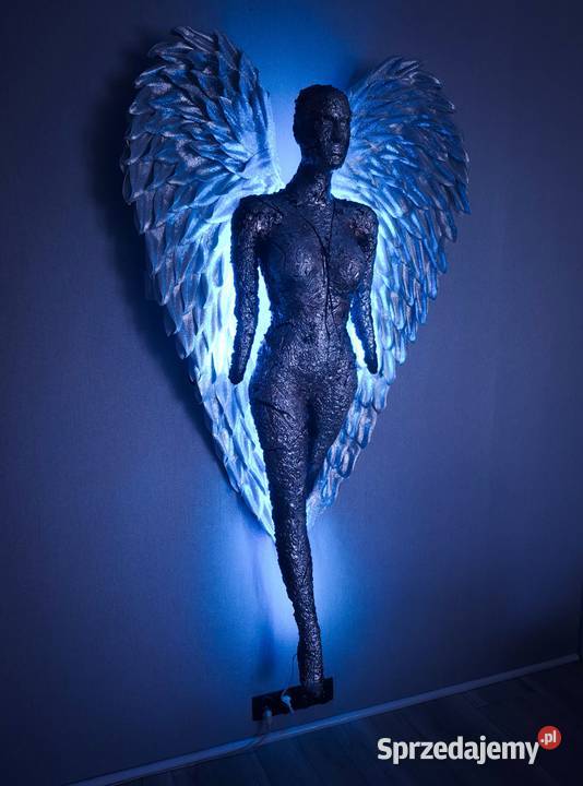 rzeźba lampa sztuka użytkowa anioł Piła