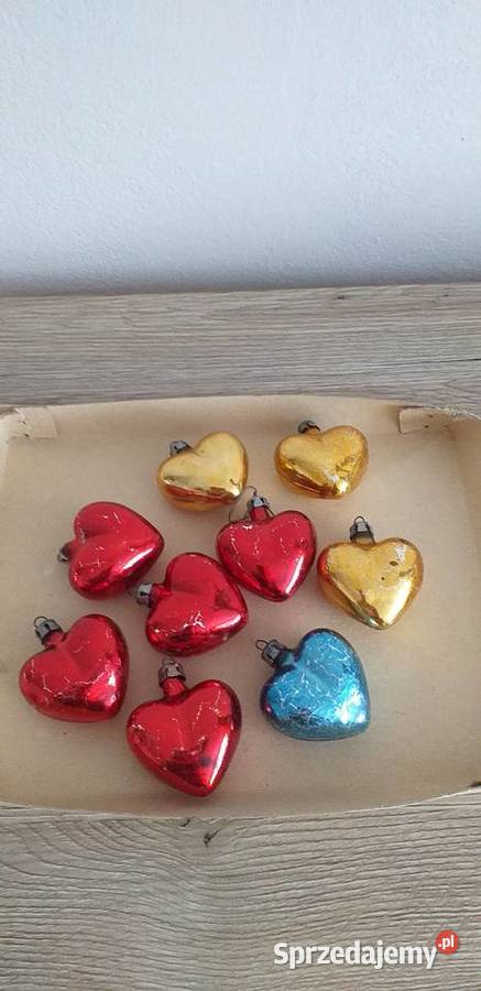 Bombki serduszka prl Przedbórz