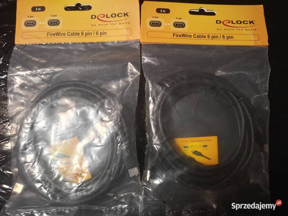 Kable FireWire 6pin6pin 3m i FireWire 4piny Bielsk Podlaski sprzedam