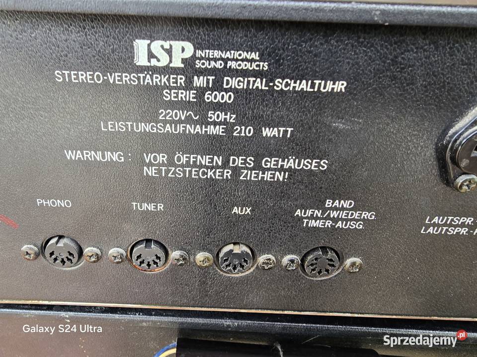 wzmacniacz z timerem tuner cyfrowy isp 6000