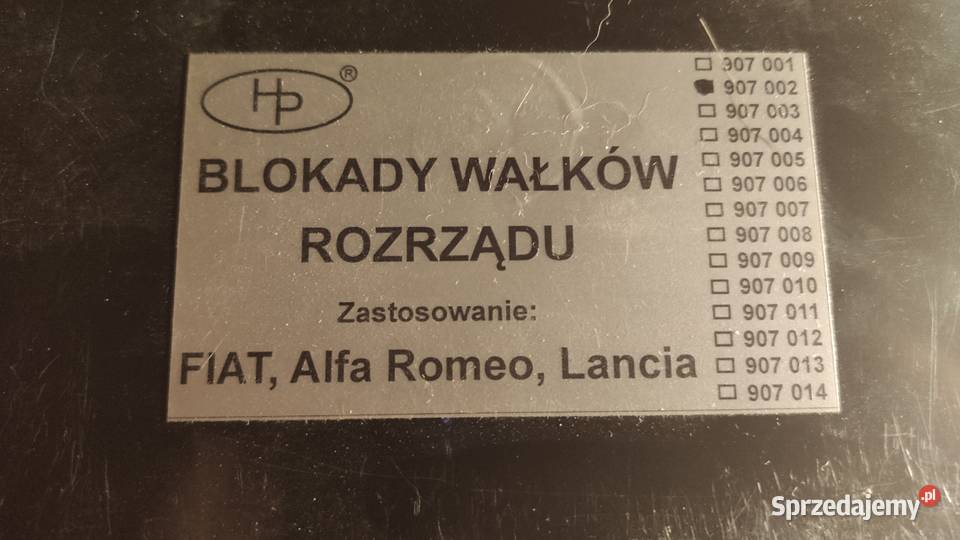 Blokady rozrządu Alfa romeo 156 16 TS Chełmża