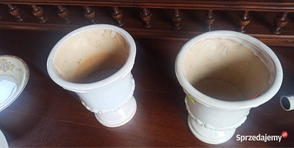 2 Doniczki amfory Na nodze Szkliwione 100 2 pomorskie Gdańsk