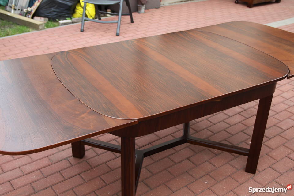 Stół stary artdeco rozkładany zgrabny okazja wielkopolskie