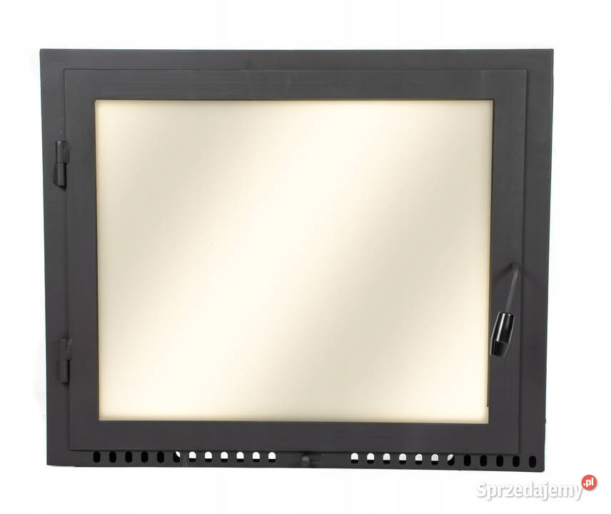 Stalowe drzwiczki kominkowe RAMA Z SZYBĄ do Piece i kominki