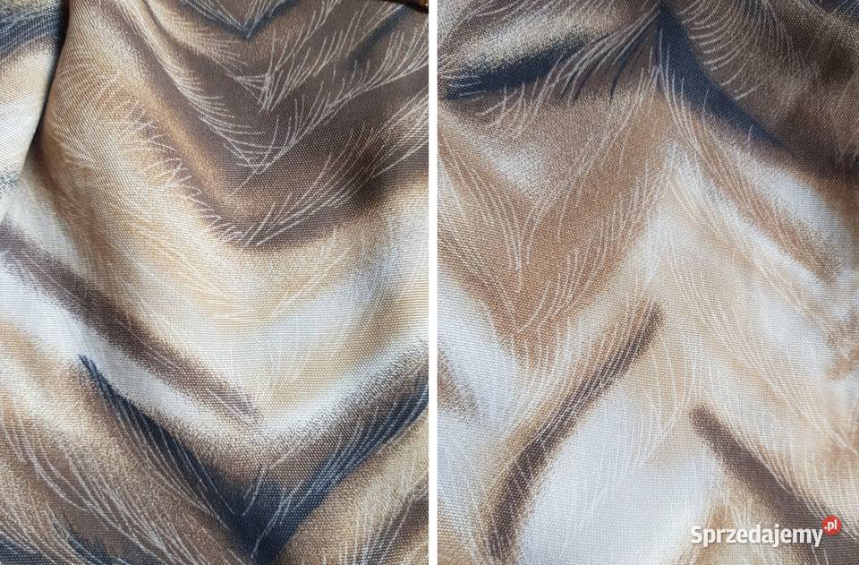 Bluzka koszula lejąca zwiewna wizytowa elegancka pomarańczowy